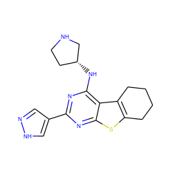 c1n[nH]cc1-c1nc(N[C@@H]2CCNC2)c2c3c(sc2n1)CCCC3 ZINC000223692744