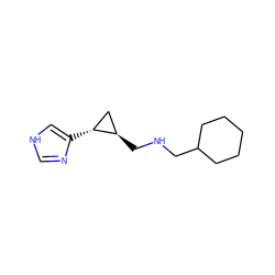 c1nc([C@@H]2C[C@H]2CNCC2CCCCC2)c[nH]1 ZINC000035033821