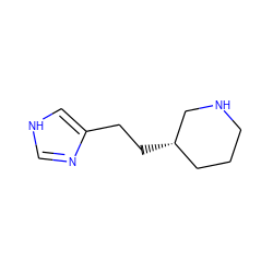 c1nc(CC[C@H]2CCCNC2)c[nH]1 ZINC000013530266