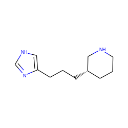 c1nc(CCC[C@H]2CCCNC2)c[nH]1 ZINC000013530272