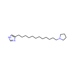 c1nc(CCCCCCCCCCCCN2CCCC2)c[nH]1 ZINC000013531711