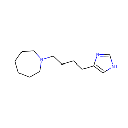 c1nc(CCCCN2CCCCCC2)c[nH]1 ZINC000013685871