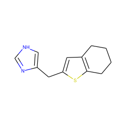 c1nc(Cc2cc3c(s2)CCCC3)c[nH]1 ZINC000013862245