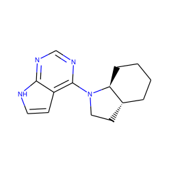 c1nc(N2CC[C@H]3CCCC[C@@H]32)c2cc[nH]c2n1 ZINC000066258634