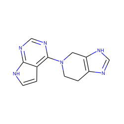 c1nc(N2CCc3nc[nH]c3C2)c2cc[nH]c2n1 ZINC000029047753